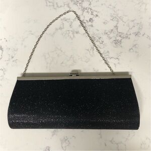Elegant Shimmery Black Evening Clutch